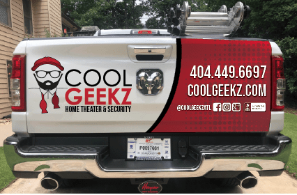 Cool Geekz tailgate branding